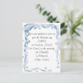 Taufe Einladungspostkarte (Stehend Vorderseite)