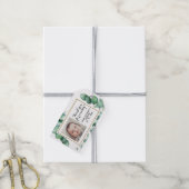 Taufe Elegant Eukalyptus Greenerenerity DANK Geschenkanhänger (Mit Garn)