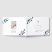 Taufe Eukalyptus-Foto Gästebuch (Voll)
