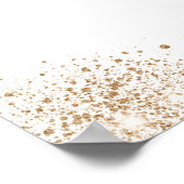 Taufe Eukalyptus Grüne Goldkreuz Begrüßung Poster (Ecke)