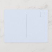 Taufe Eukalyptus Grüner Einladungspostkarte (Rückseite)