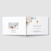 Taufe Eukalyptus Grünes Foto Gästebuch (Voll)