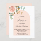 Taufe Eukalyptus Rose Goldblumenbogen (Vorne/Hinten)