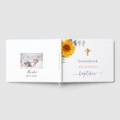 Taufe Eukalyptus-Sonnenblume Foto Gästebuch (Voll)