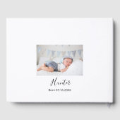 Taufe Eukalyptus-Sonnenblume Foto Gästebuch (Rückseite)