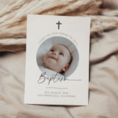 Taufe Foto Danke Karte