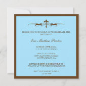 Taufe Foto Einladen mit Bibelverse Einladung (Rückseite)