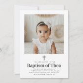 Taufe Foto Einladung (Vorderseite)