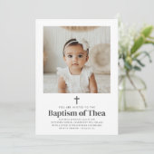 Taufe Foto Einladung (Stehend Vorderseite)