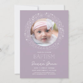 Taufe Foto Einladung, Baby Girl Picture Einladung