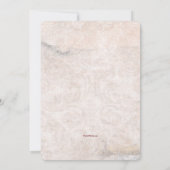 Taufe Foto Einladung für Mädchen (Rückseite)