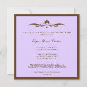 Taufe Foto Einladung mit Bibelverse (Rückseite)