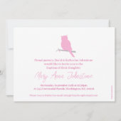 Taufe Foto-Einladungskarte Einladung (Rückseite)