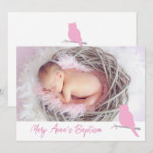 Taufe Foto-Einladungskarte Einladung (Vorne/Hinten)