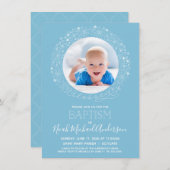 Taufe Foto Invite, Gesegnete religiöse Sammlung Einladung (Vorne/Hinten)