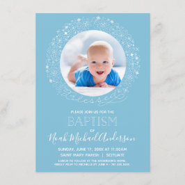 Taufe Foto Invite, Gesegnete religiöse Sammlung Einladung