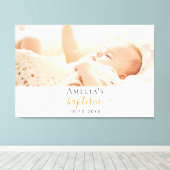 Taufe Foto Leinwanddruck (Insitu (Holzboden))