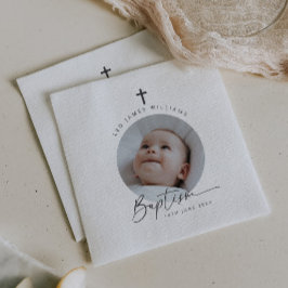 Taufe Foto Serviette
