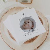 Taufe Foto Serviette