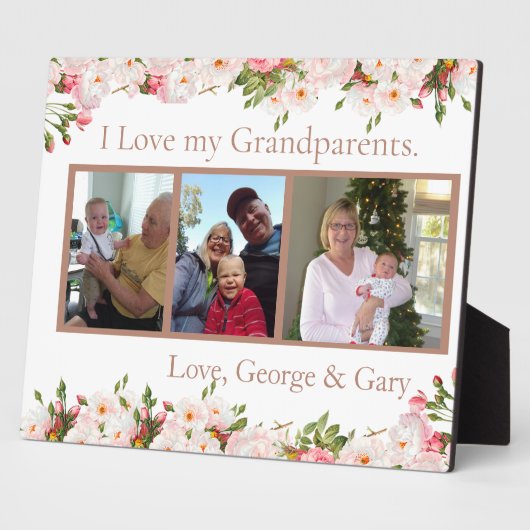 Taufe für Godeltern Fotoplatte (Seite)