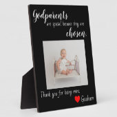 Taufe für Godeltern Fotoplatte (Seite)