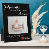 Taufe für Godeltern Fotoplatte (Seite)