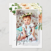 Taufe für ihr farbenprächtiges Foto Save The Date (Vorne/Hinten)