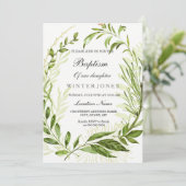 Taufe für Junge oder Mädchen Einladung (Stehend Vorderseite)