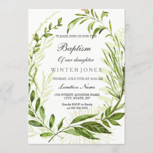 Taufe für Junge oder Mädchen Einladung
