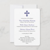 Taufe für Kleinkinder Erinnerung an große Gebetska Einladung (Rückseite)