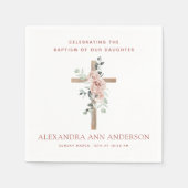Taufe für Mädchen Christlich Serviette (Vorderseite)