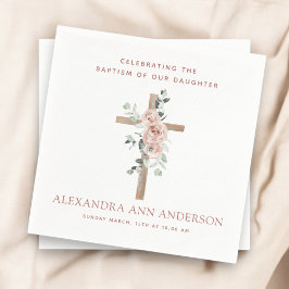 Taufe für Mädchen Christlich Serviette