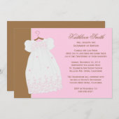 Taufe für Mädchen Einladung (Vorne/Hinten)