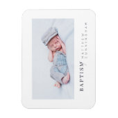 Taufe für sein modernes Minimalistisches Foto Magnet (Vertikal)