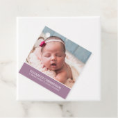 Taufe für sie | Modernes, benutzerdefiniertes Foto Geschenkanhänger (Beispiel)