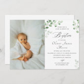 Taufe für Wasserfarben Einladung (Vorne/Hinten)