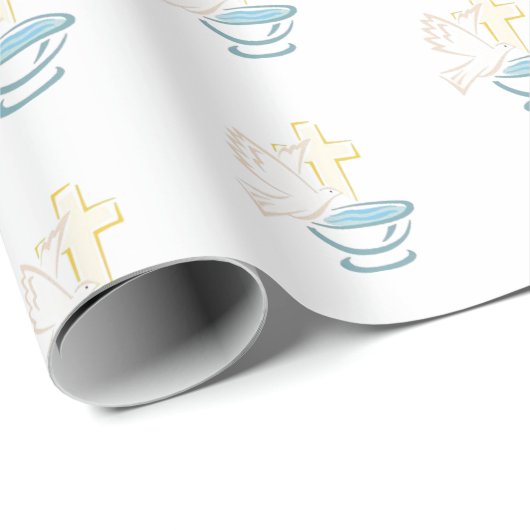 Taufe Geschenkpapier (Rolleneckpunkt)
