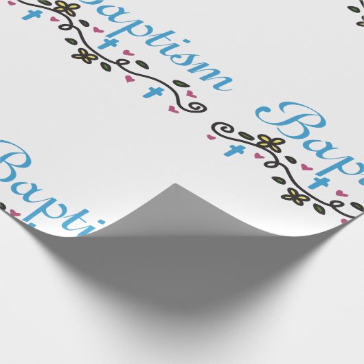 Taufe Geschenkpapier (Ecke)
