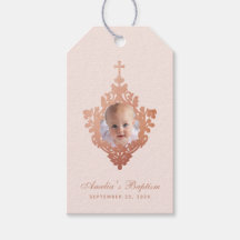 Taufe Girl Foto Rose Gold Rosa Rosa Elegante
