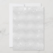 Taufe Glitzern-Schrift Einladung (Rückseite)