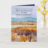 Taufe Glückwunsch Bibel Matthew Wüste Karte (Gelbe Blume)