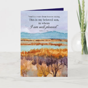 Taufe Glückwunsch Bibel Matthew Wüste Karte