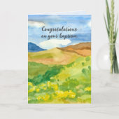 Taufe Glückwunsch Bibelschrift für Erwachsene Karte (Vorderseite)