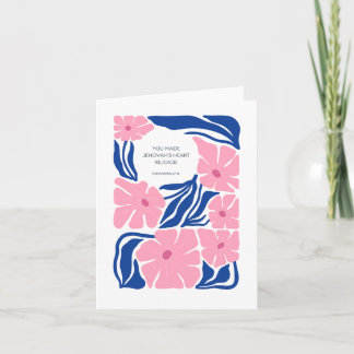 Taufe Glückwunsch JW Bible Scripture Card Karte