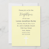 Taufe Glückwünsche Galatians Scripture Lamb Einladung (Rückseite)