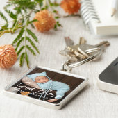 Taufe Gott segne Einfache Elegante Modernes Baby F Schlüsselanhänger (Seite)