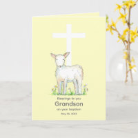 Taufe Grandson Segen Lamb kreuzen religiöse