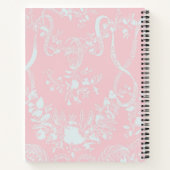 Taufe Große Enkeltochter Pink Lace Personalisiert Notizblock (Rückseite)
