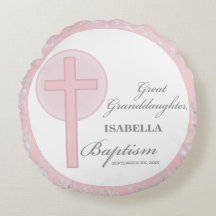 Taufe Große Enkeltochter Pink Lace Personalisiert