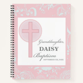 Taufe Großtochter Pink Lace Personalisiert Notizblock